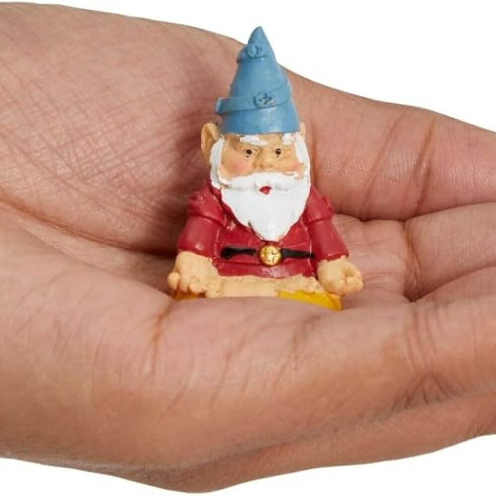 4 Pieces Mini Garden Gnomes, Outdoor Statue Set in Funny Poses for Yoga Gifts, P - Picture 6 of 9